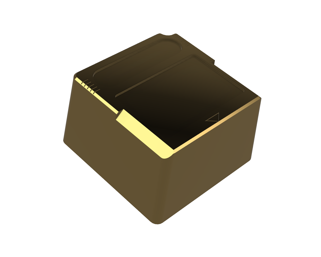 Metal CNC Machined Keycap (Tall)- Game Cartridge Brass