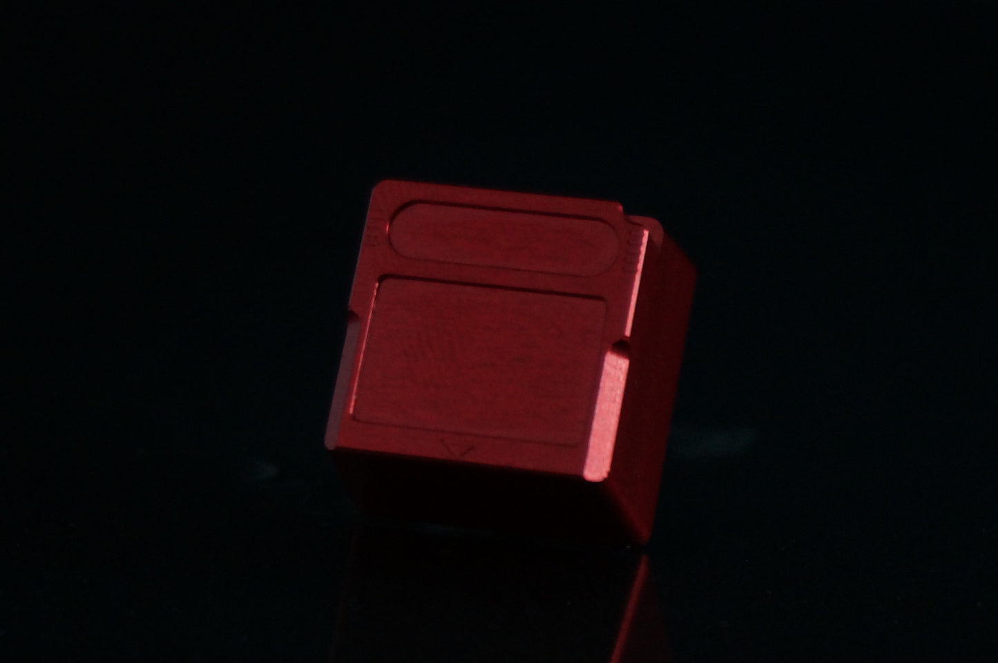 Metal CNC Machined Keycap (Tall)- Game Cartridge Red