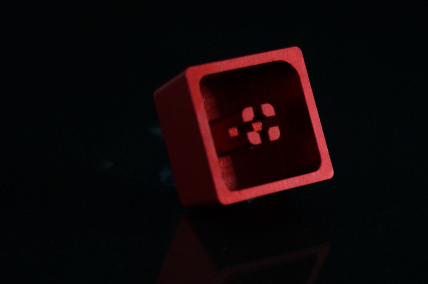 Metal CNC Machined Keycap (Tall)- Game Cartridge Red