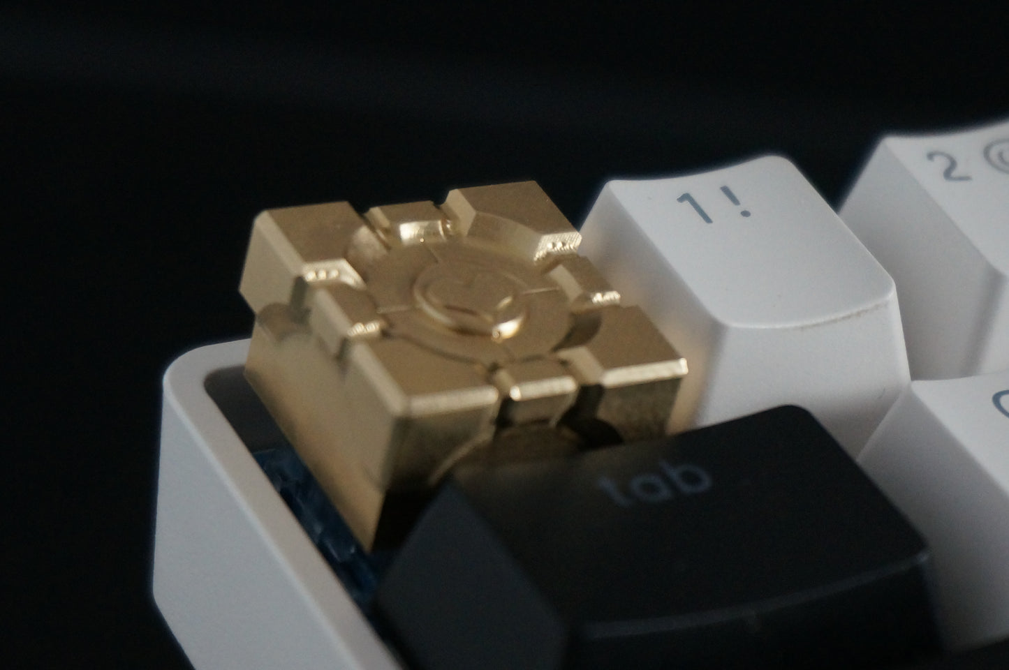 Metal CNC Machined Keycap (Tall)- Cube