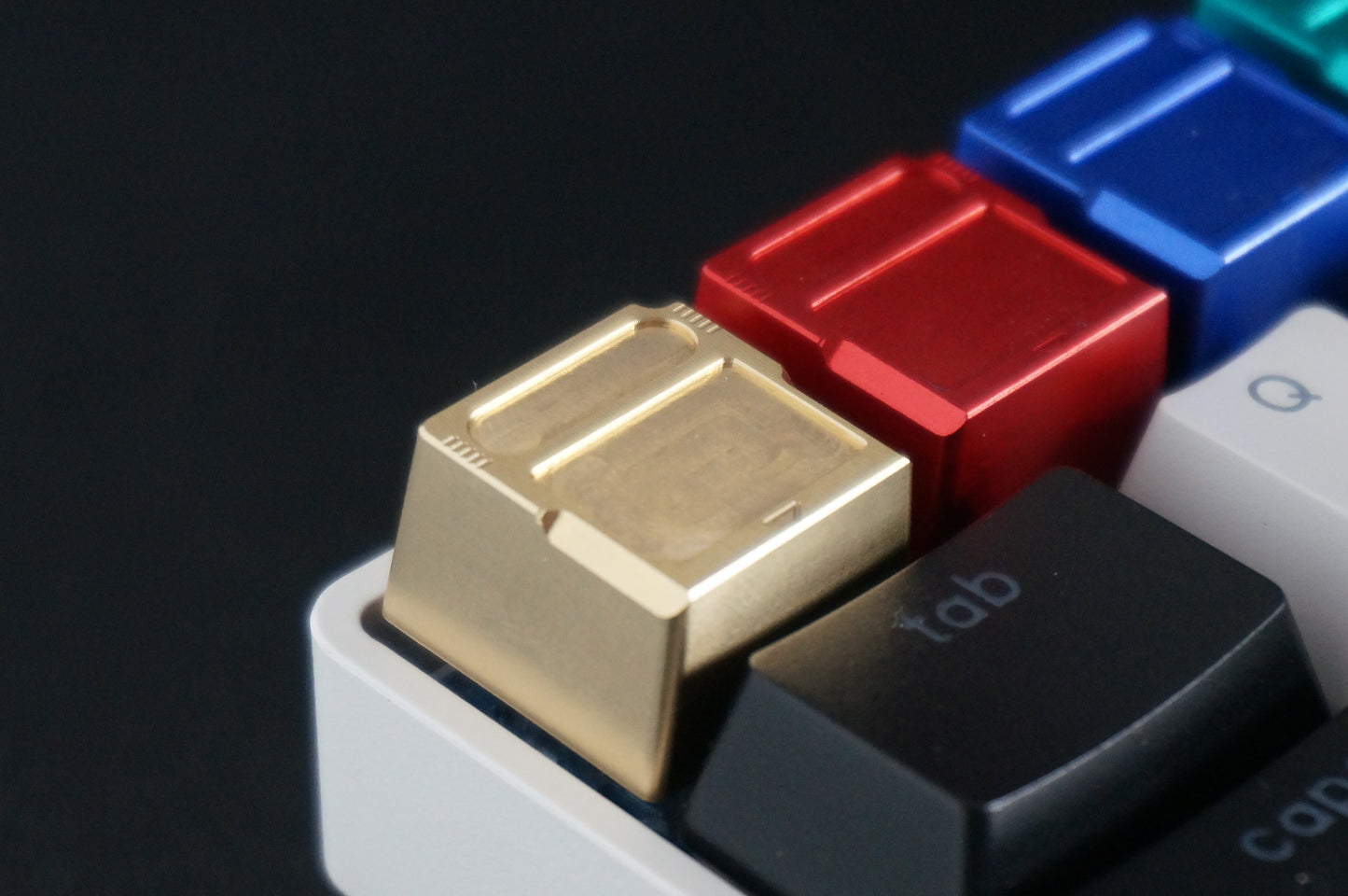 Metal CNC Machined Keycap (Tall)- Game Cartridge Brass