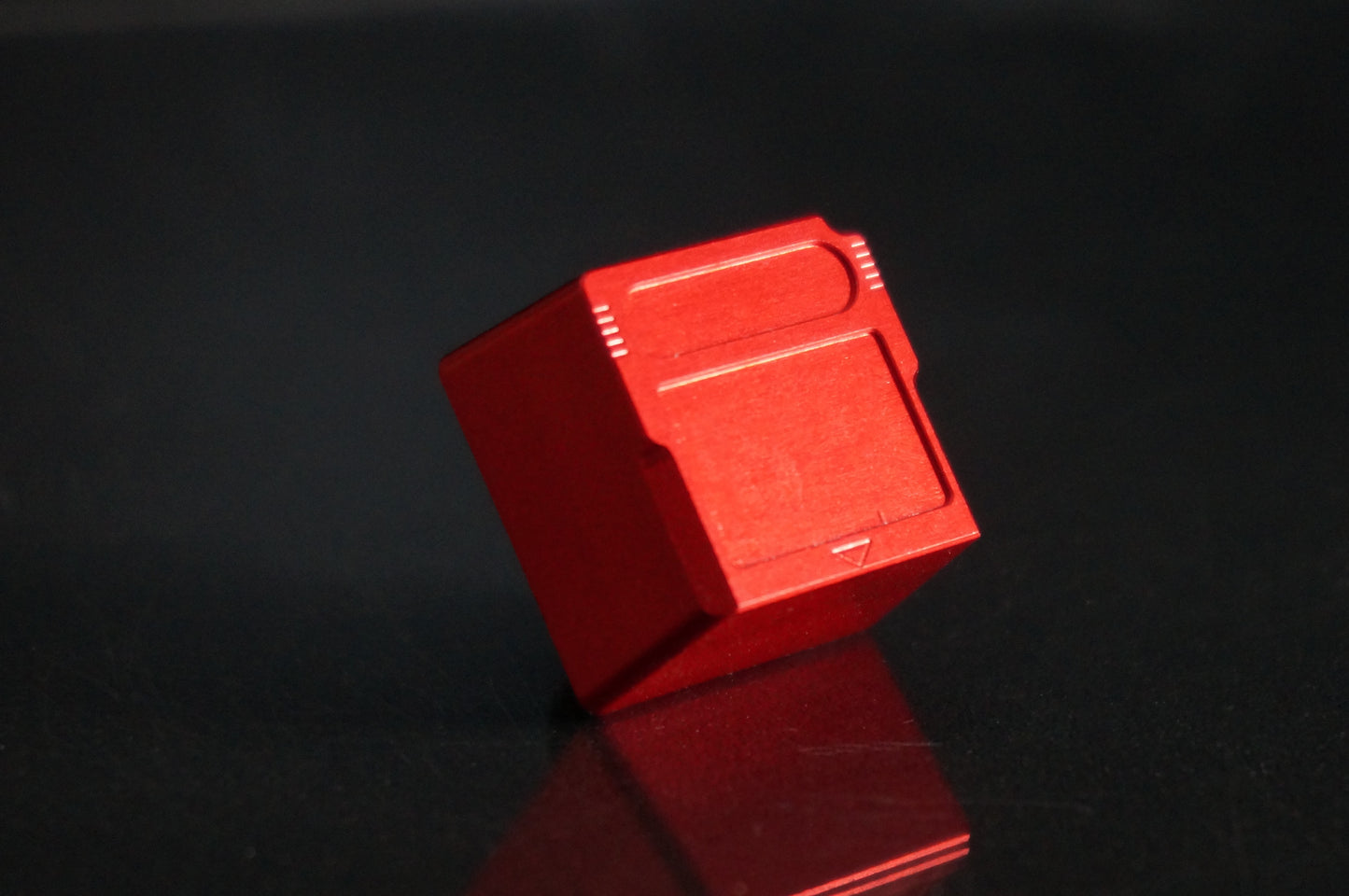 Metal CNC Machined Keycap (Tall)- Game Cartridge Red
