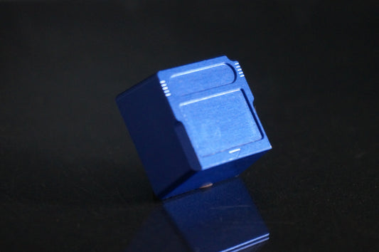 Metal CNC Machined Keycap (Tall)- Game Cartridge Blue