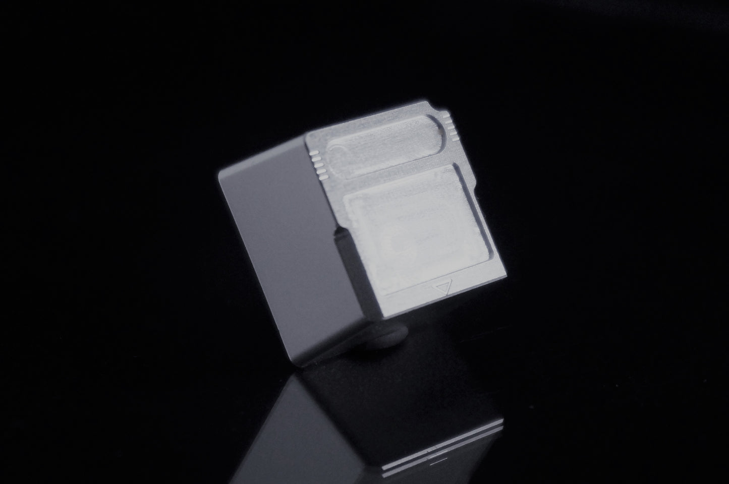 Metal CNC Machined Keycap (Tall)- Game Cartridge Silver