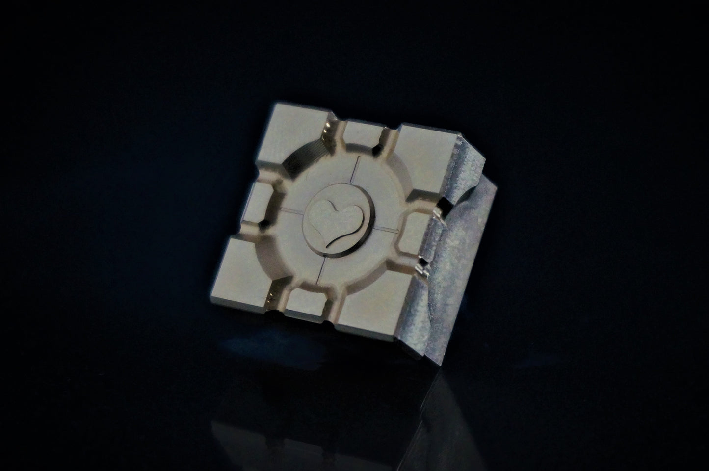 Metal CNC Machined Keycap (Tall)- Cube